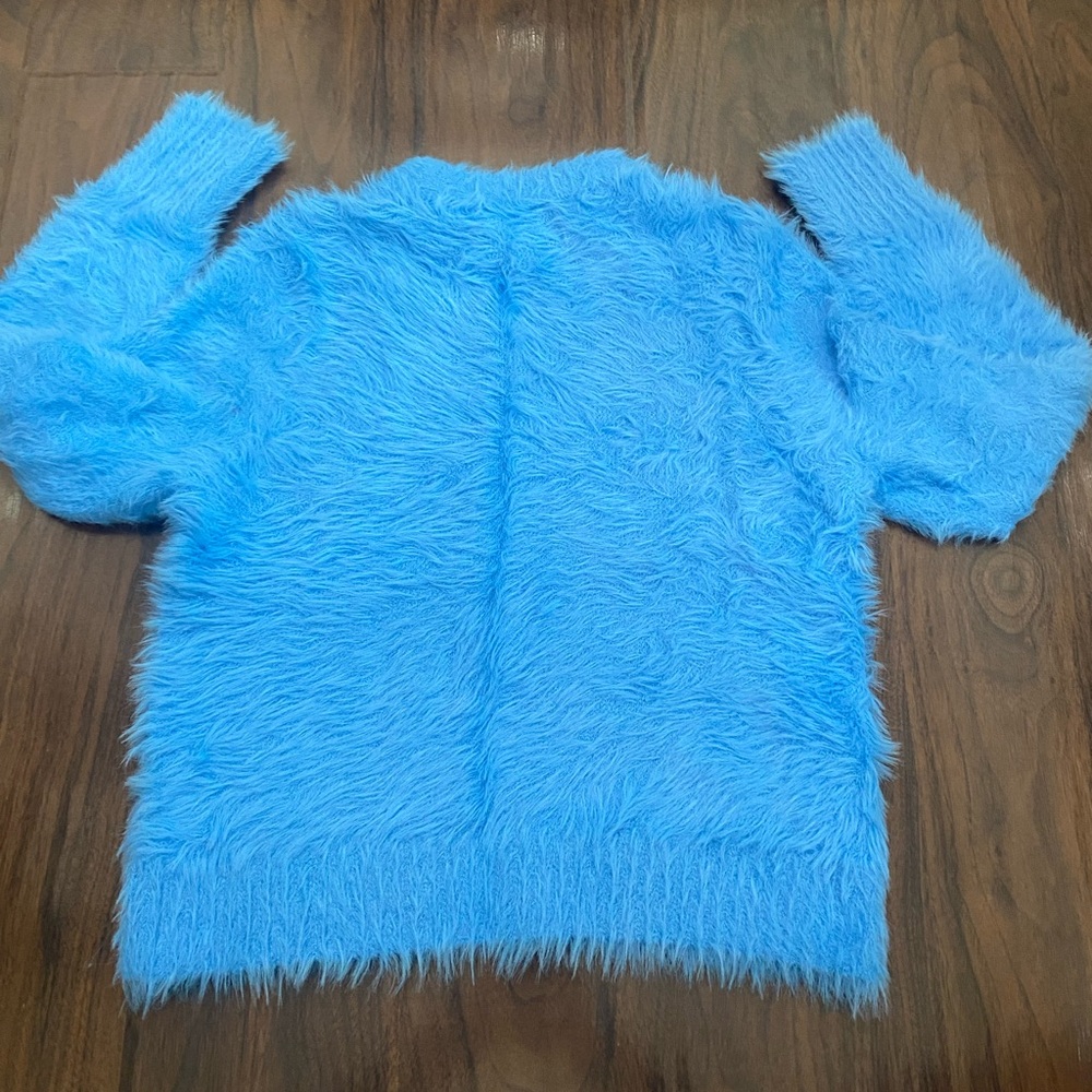 Future Collective fuzzy Y2K blue sweater - Picture 7 of 7
